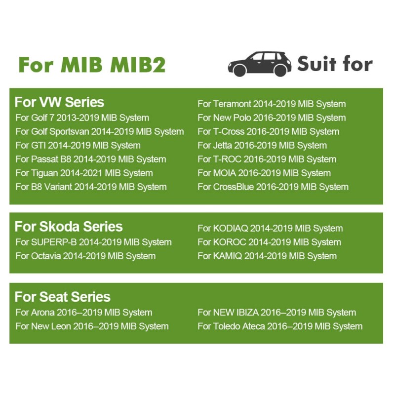 Carlinkit Wireless Apple Carplay Adapter For  VW/Volkswagen/Audi MMI MIB System