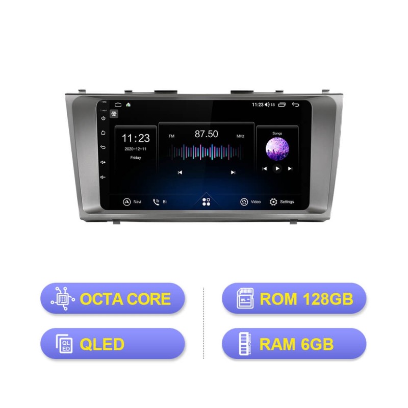 ISUDAR V72 8 core 128G Android 10 For Toyota Camry 7 XV 40 2006-2011