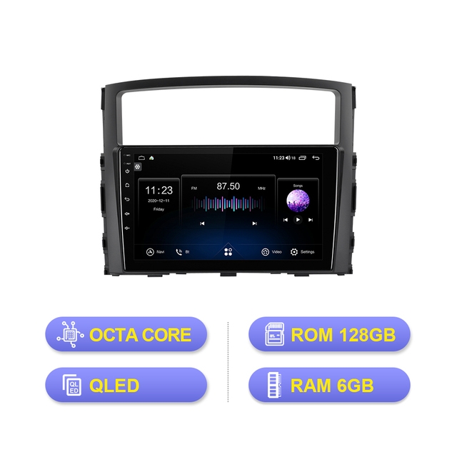 ISUDAR Carplay GPS Android 10 Car Radio For Mitsubishi/Pajero 2006-2014