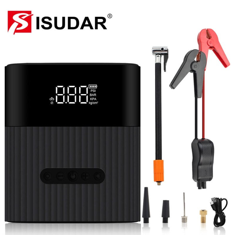 4 In 1 Car Jump Starter Tire Air Pump 600A 8800mAh Emergency Engine 150PSI Compressor Booster Starting Inflator Motor Bicycle