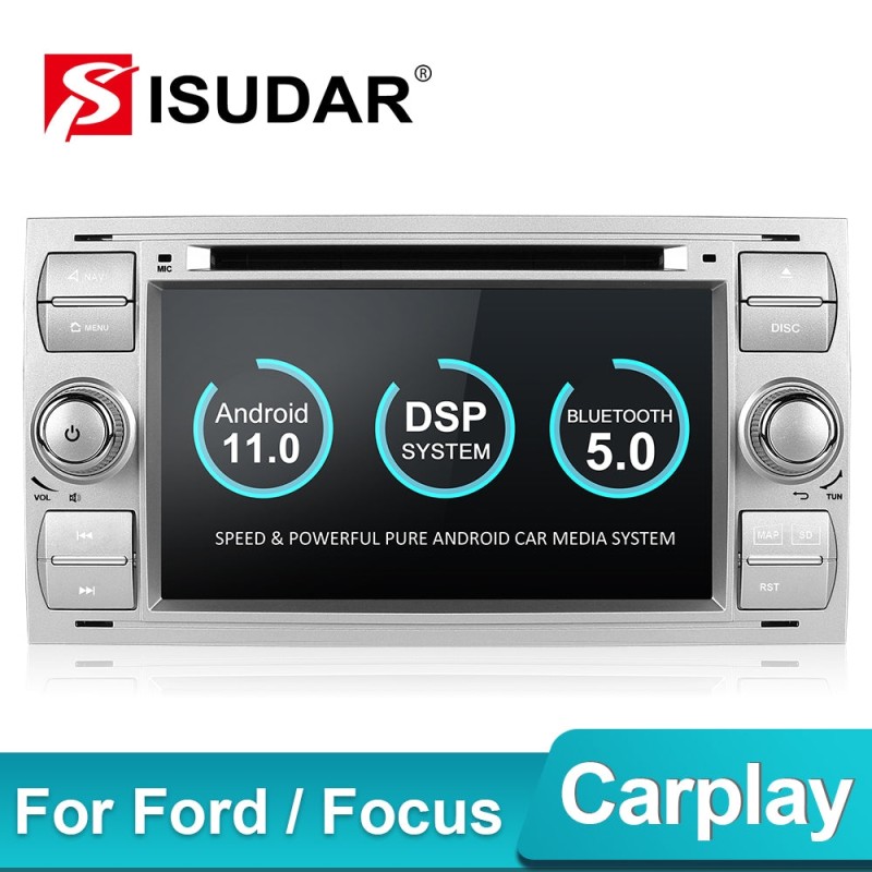Isudar PX6 2 Din Autoradio 7 Inch For Ford/Mondeo/Focus/Transit/C-MAX/S-MAX/Fiesta