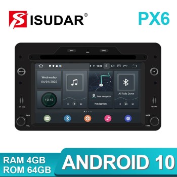 Isudar PX6 Voice control 1 Din Android 10 Auto Radio For Alfa 159