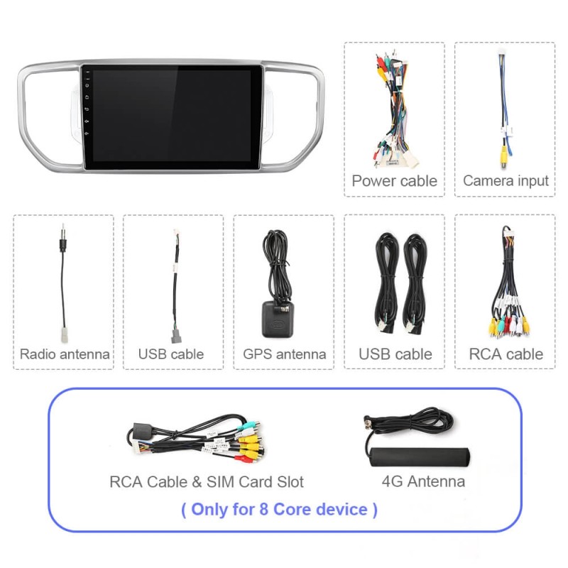 ISUDAR QLED T72 For KIA Sportage 4 KX5 2016 - 2018 2019-2021 Car Radio DVD Player Carplay Navigation