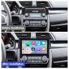 For Honda Civic 10th 2016 2017 2018 2019 2020 Q6 Qualcomm Android 13 9" screen music car radio DSP ADAU
