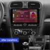 10 inch Android 14 New Design Angle Key 2.0 Touch Screen Car Radio Button Car Stereo For Volkswagen VW Golf 6 2008-2016