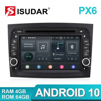 Isudar PX6 1 Din carplay Android 10 For Fiat/doblo/bravo/Vans