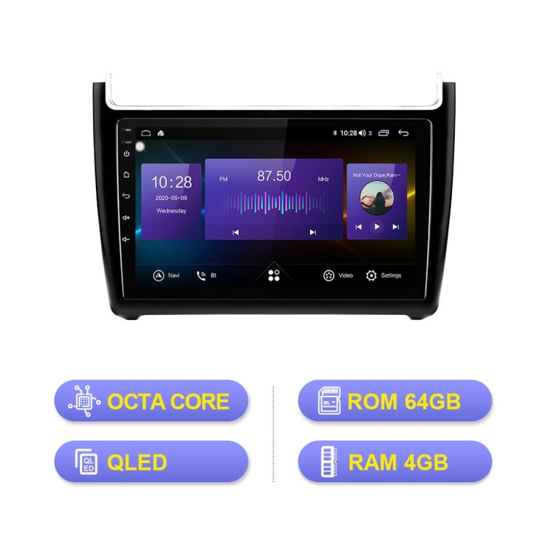 Isudar Auto Radio GPS For VW/Volkswagen/POLO Sedan 2009-2017