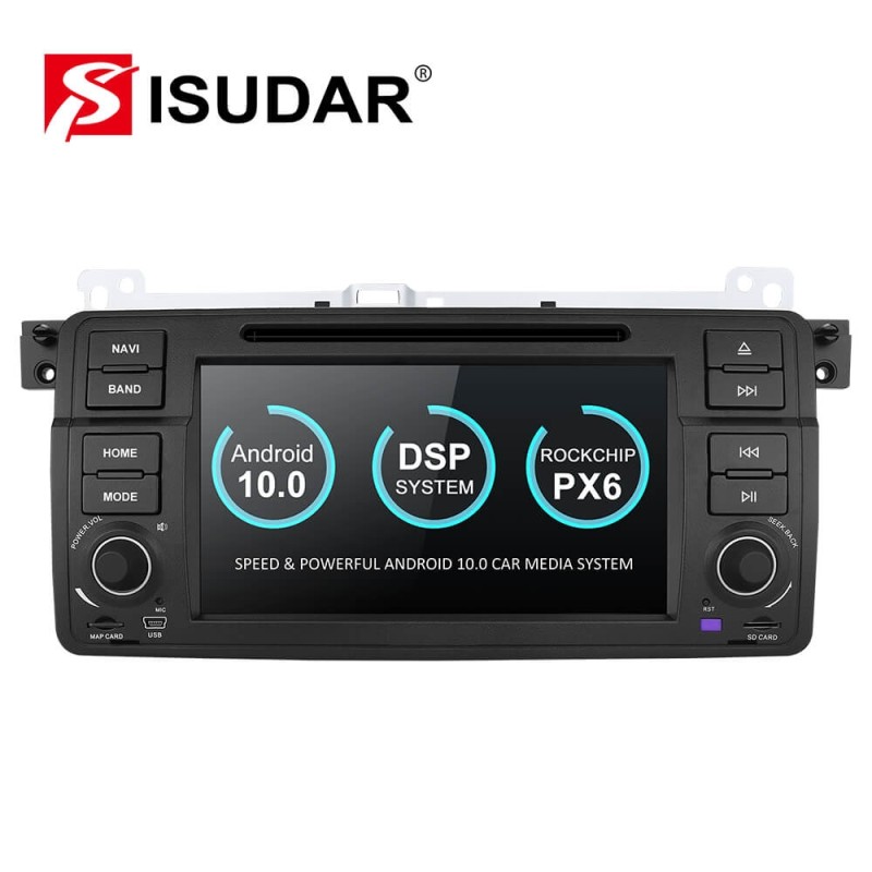 Isudar PX6 1 Din Android 10 Auto Radio For BMW/E46/M3