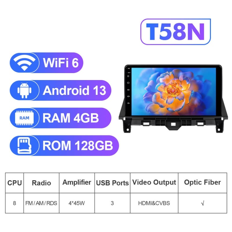 NEW! Android 13 Car Radio For Honda Accord 8 2008-2013 Multimedia Video Player Navigation GPS 4G