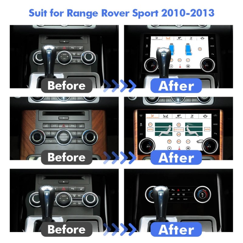 Car Air Conditioning Control Touch Screen Panel for Range Rover Sport 2010-2013 AC Control Panel Upgrade Replacement