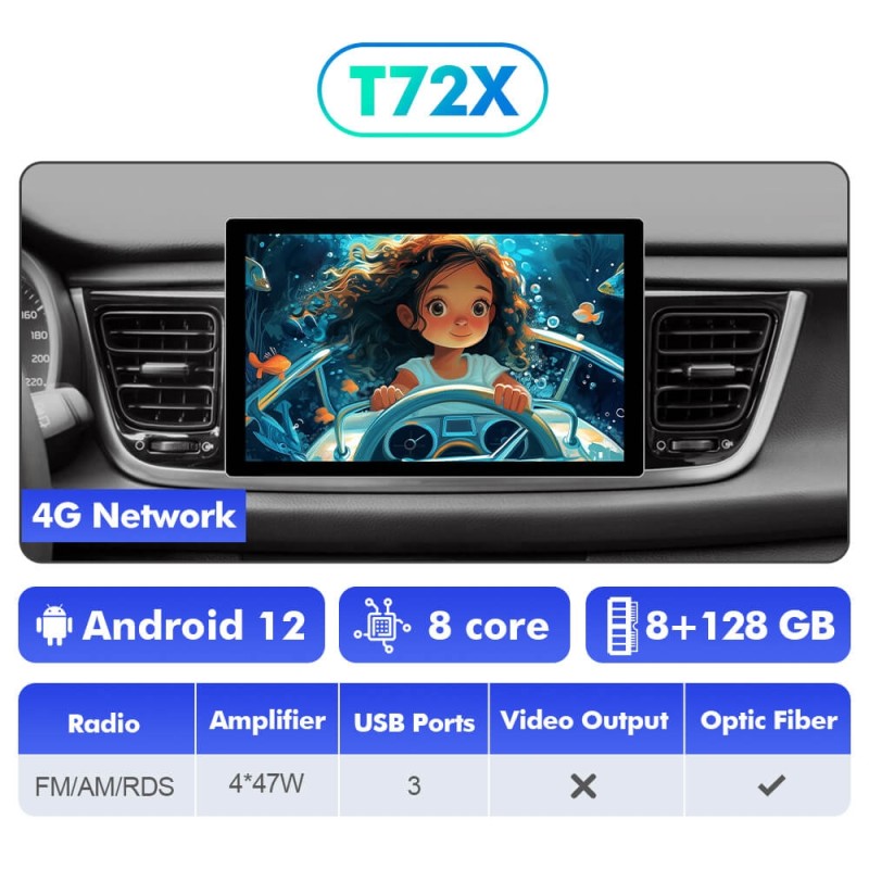 NEW! 11.5” Android 13 For Kia Rio 2017-2020 Carplay Car Radio 2K IPS Screen