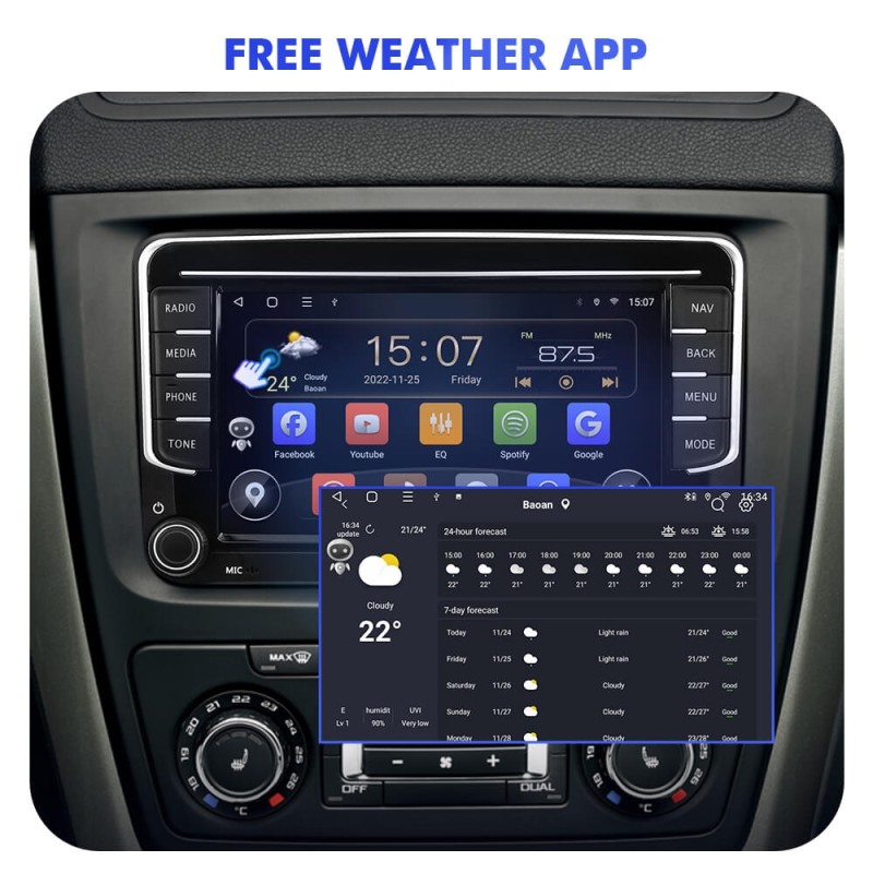 T72/T68/T19 NEW UPGRADE VW0702 7 inch 1024*600P Car Radio Multimedia For VW/Volkswagen/POLO/Golf/Skoda/Seat/Leon/PASSAT B6