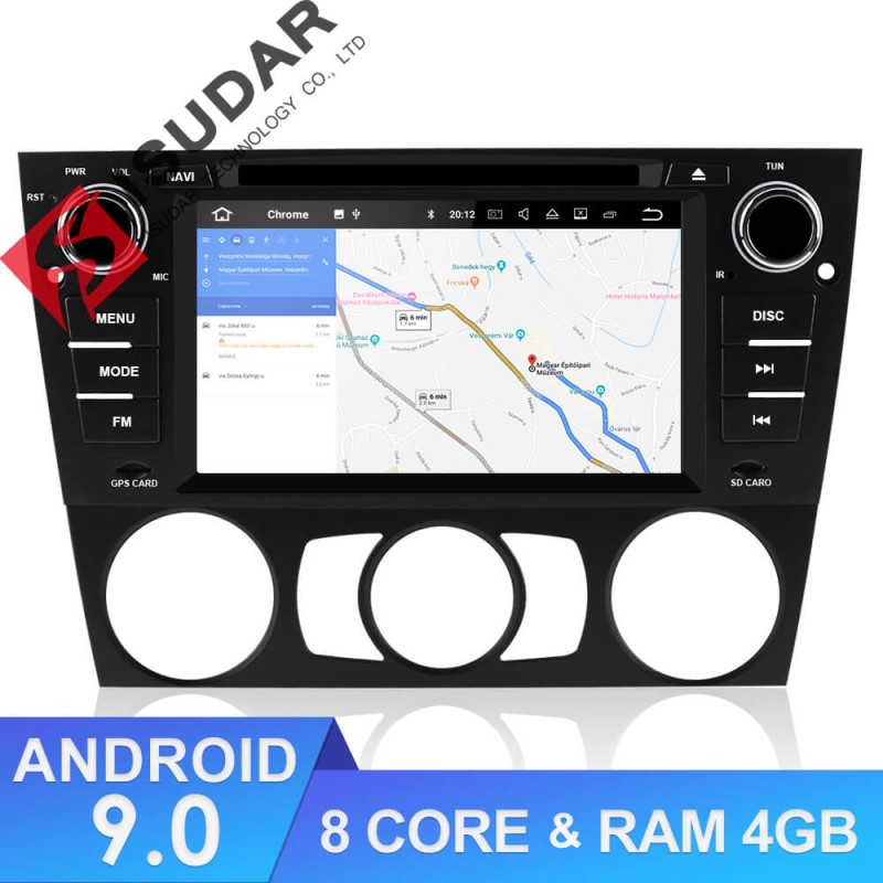 ISUDAR 2 Din Auto radio Android 9 Octa core For BMW/3 Series E90/E91/E92/E93