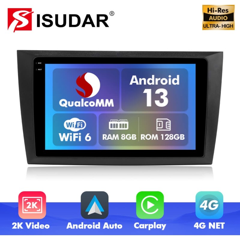 Q6 Qualcomm Android 13 For Volkswagen VW Golf 6 2008-2016 9" screen multimedia car radio DSP ADAU