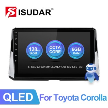 ISUDAR V72 Android 10 Car Radio For  Toyota Corolla 2018 2019