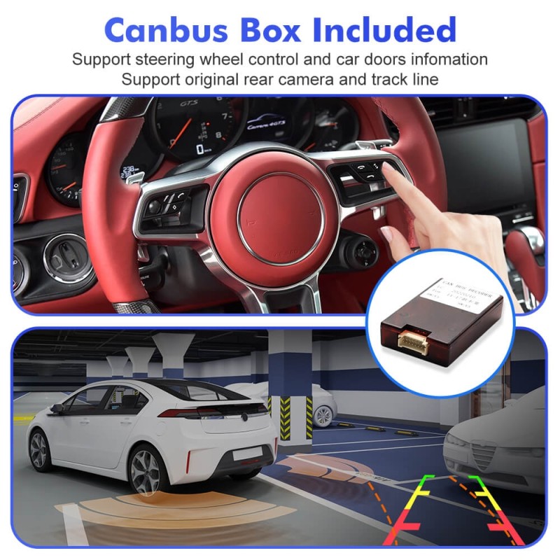 ISUDAR Android 12/Android 10 Car Radio For Cayman Boxster 718 2014-2017 with 7 inch and 8.4 inch screen