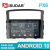 Isudar PX6 Android 10 1 Din Auto Radio For Mitsubishi/Pajero 2006-2014