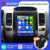 ISUDAR Android 12 Tesla style Car Radio For Toyota Land Cruiser Prado 120 2002-2009 Multimedia Player
