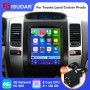 ISUDAR Android 12 Tesla style Car Radio For Toyota Land Cruiser Prado 120 2002-2009 Multimedia Player