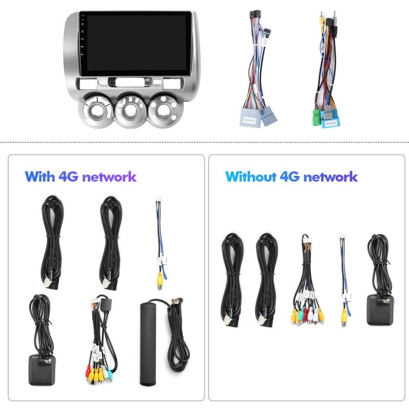 NEW! Android 13 Car Radio For Honda Fit Jazz 2002-2007 Multimedia Video Player Navigation GPS 4G