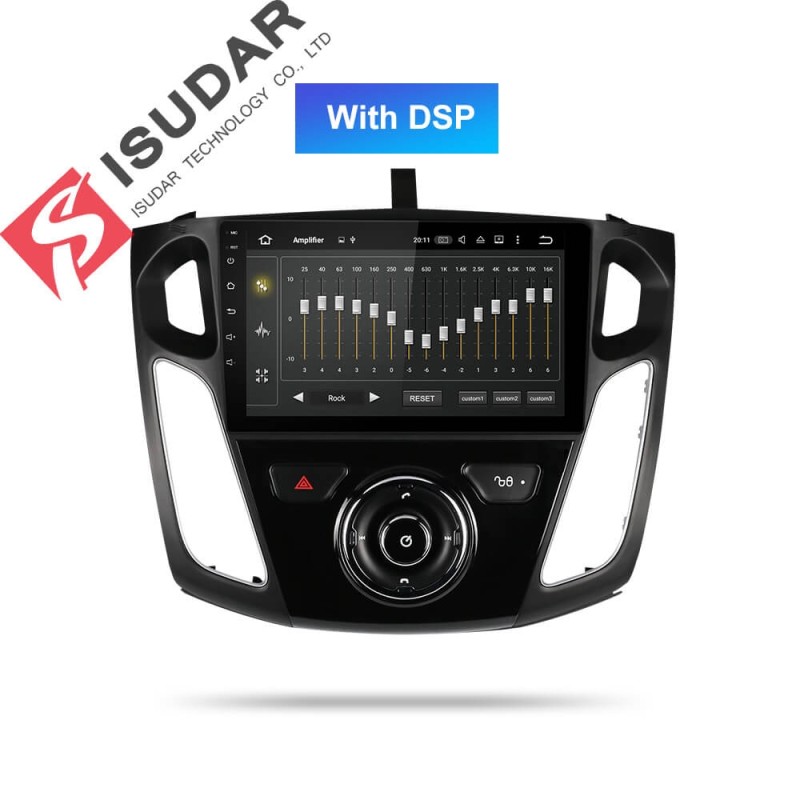 ISUDAR 1 Din Auto Radio Android 9 Octa core For Ford/Focus 3 2012-2014