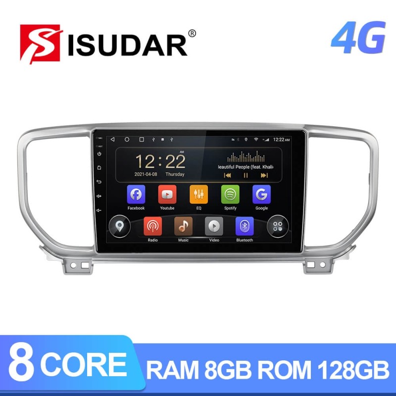 ISUDAR T72 QLED Android 10 Car Radio For KIA Sportage 4 QL 2018 2019