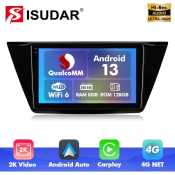 Q6 Qualcomm Android 13 For VW Touran 2016-2018 10" screen multimedia car radio DSP ADAU