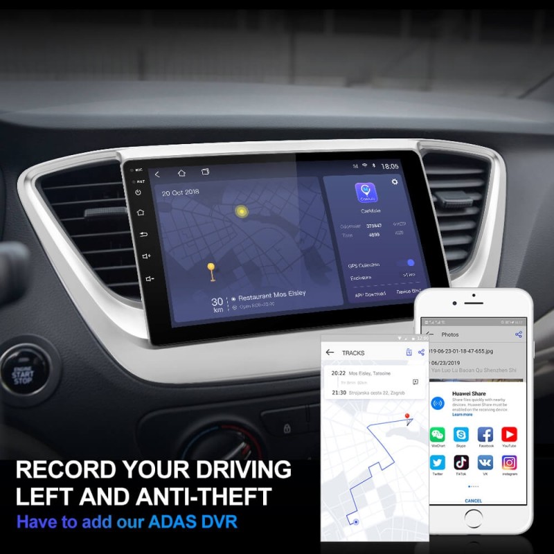 ISUDAR H53 2 Din Android Car Radio For Hyundai/Solaris/Verna 2017 2018