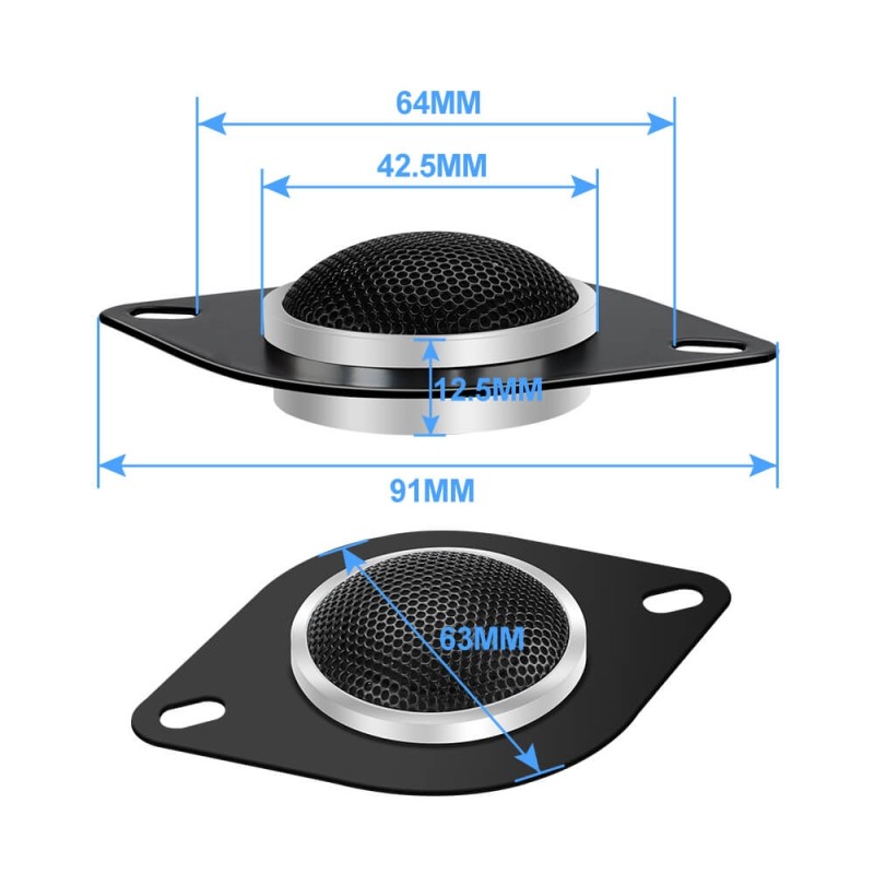 ISUDAR Car Doors Tweeters For BMW F10 F11 F15 F16 F30 G30 E70 E90 Stereo System Upgrade Circular Speakers