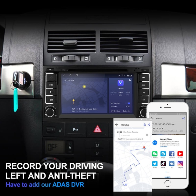 ISUDAR H53 2 Din Android Car Radio For Volkswagen/Touareg/T5