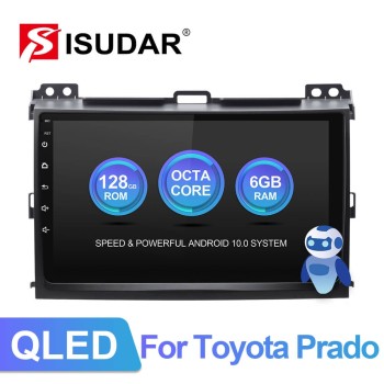 Isudar Auto radio 8 core GPS For TOYOTA/Prado J120 2004-2009