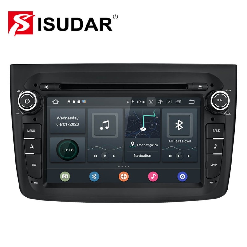 ISUDAR 1 Din Auto Radio Android 10 Octa core For Alfa Romeo Mito 2008-