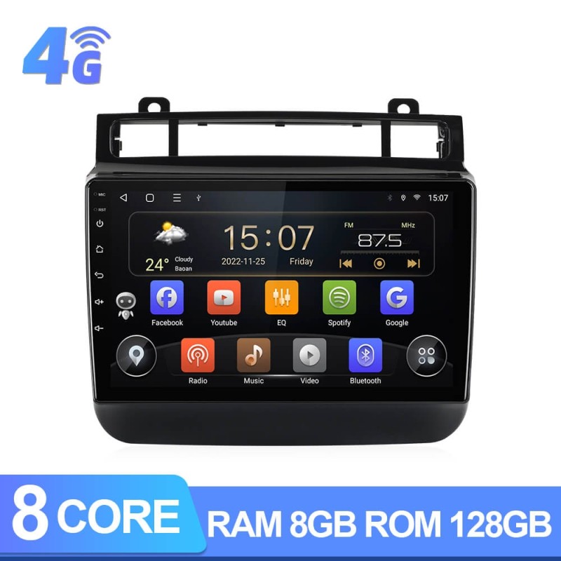 QLED screen Car Radio Multimedia For Volkswagen Touareg FL NF 2010 - 2018