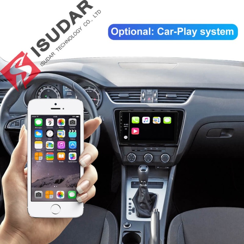 ISUDAR 2 Din Auto Radio Android 9 Octa core For Skoda/Octavia 2014-