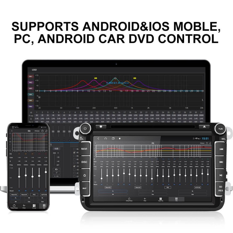 ISUDAR DA06 Plug and play Car Amplifier DSP 1200W 4 channels input