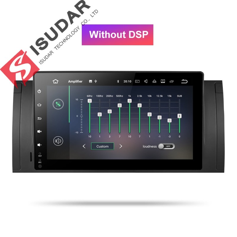 ISUDAR 2 Din Auto Radio Android 9 Quad Core For BMW/E39/E53/X5/M5
