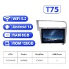 For VW/Volkswagen/Golf 7 2013- T75 Android 14 UIS7865 Car Radio Upgrade From T72