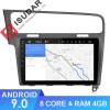 ISUDAR 1 Din Auto radio Android 10 Octa core For VW/Volkswagen/Golf 7