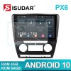 Isudar Voice control PX6 Android 10 Car Radio For Skoda Octavia A5 2009 - 2013