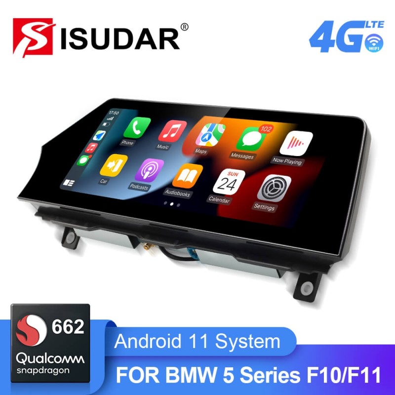 Qualcomm Carplay Car Radio for BMW 5 Series F10 F11 2011-2016 CIC NBT 520i