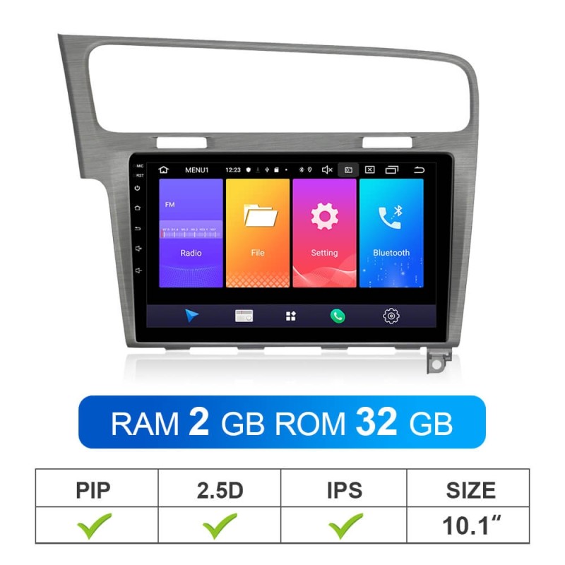 ISUDAR Car Radio For VW/Volkswagen/Golf 7 2 din Android 9