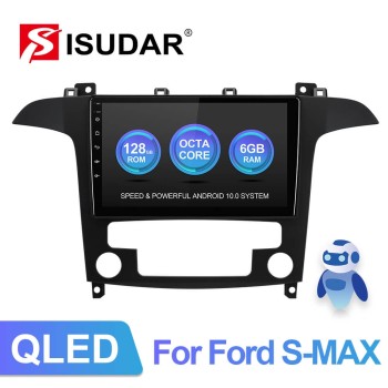 ISUDAR V72 Built in carplay QLED Android 10 Car Radio For Ford S-Max S Max 2006-2015