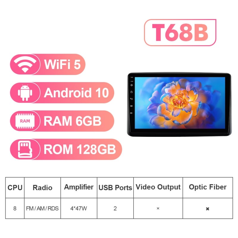 NEW! Android 10-Android 13 QLED Android Auto 9” Car Radio For Honda City 2020-