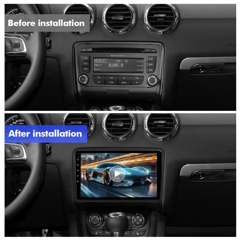 For Audi TT 2006-2014 T75 Upgrade from T72 Android 14 UIS7865 Car Radio