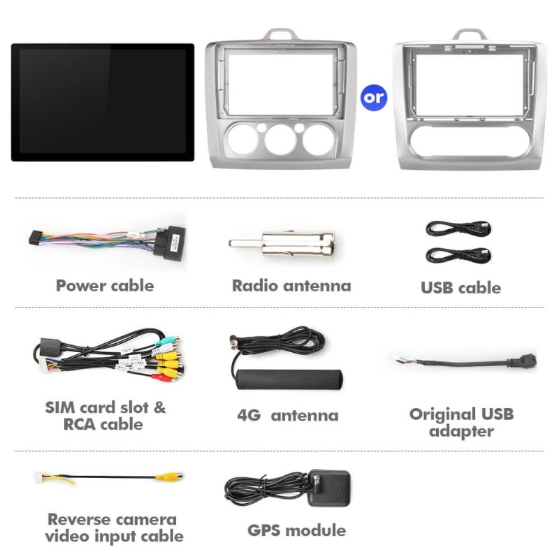 ISUDAR 2K 13.1'' T72/T68 Android 12 Car Multimedia Radio Player For Ford S-Max/Focus/mondeo/C Max