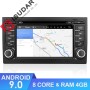 Isudar 2 Din Auto Radio Octa core Android 9 For A4/S4/Audi 2002-2008