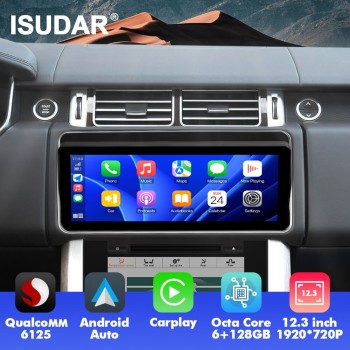 ISUDAR For Range Rover Vogue 2013-2017 Car Radio Rotatable 1920*720P Screen Multimedia Qualcomm 6125 Car head unit stereo