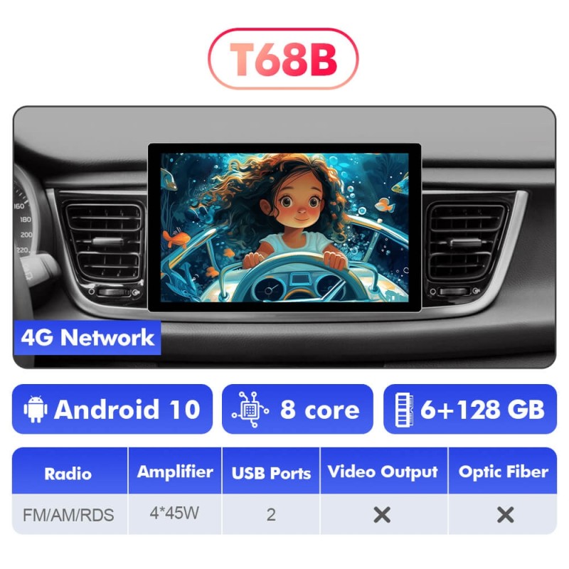 NEW! 11.5” Android 13 For Kia Rio 2017-2020 Carplay Car Radio 2K IPS Screen